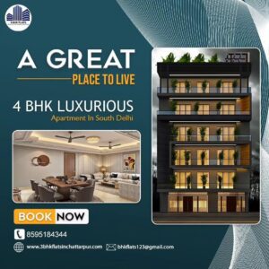 4 BHK Independent Flat in Chhatarpur Delhi Image